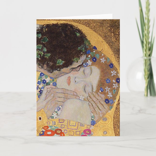 Der Kuss, 1907-08 Karte (Vorderseite)