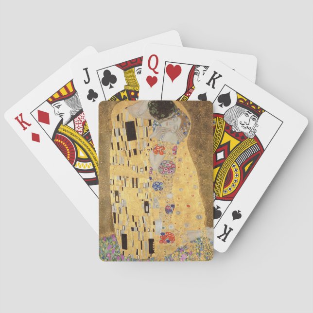 Der Kuss, 1907-08 Spielkarten (Rückseite)