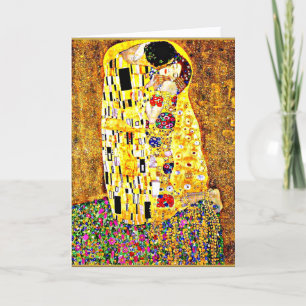 Der Kuss, berühmtes Gemälde von Gustav Klimt Karte