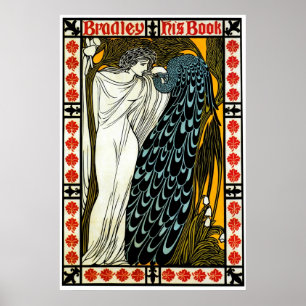 Der Kuss / Bradley Sein Buch 1896 ~ Vintag Poster