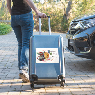 Der Kuss der Hexe: ein Kürbislaterne an Halloween Aufkleber