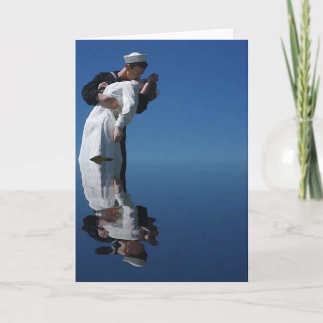 Der Kuss des Zweiten Weltkriegs Karte (Vorderseite)