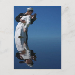 Der Kuss des Zweiten Weltkriegs Postkarte