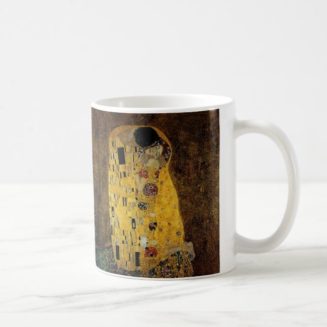 Der Kuss durch Gustav Klimt Kaffeetasse (Rechts)