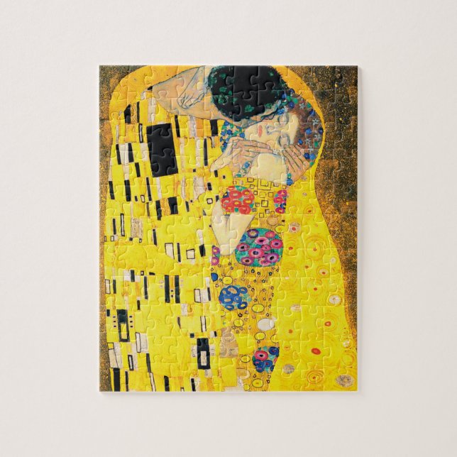 Der Kuss durch Gustav Klimt Puzzle (Vertikal)