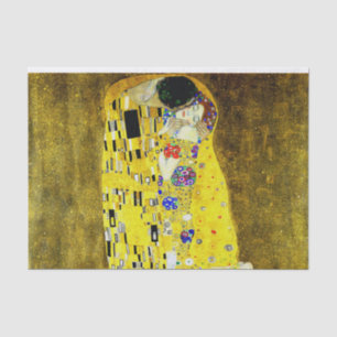 Der Kuss durch Gustav Klimt, Symbolistmaler, Kunst Seidenpapier