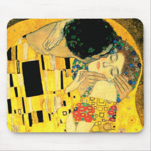 Der Kuss durch Kunst Nouveau Gustav Klimt Mousepad