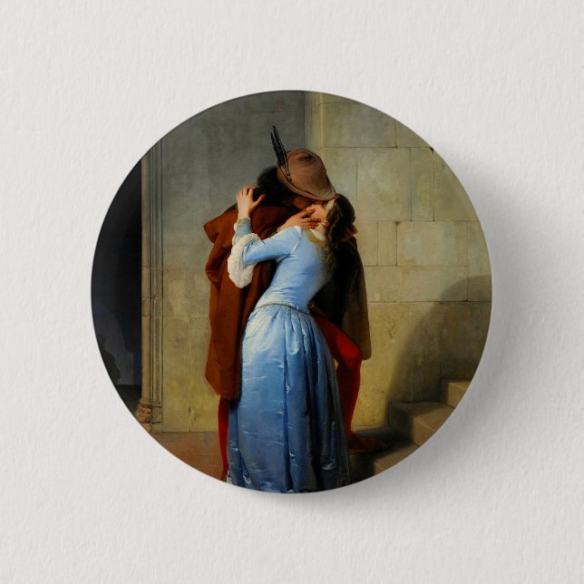 Der Kuss Francesco Hayez Button (Vorderseite)