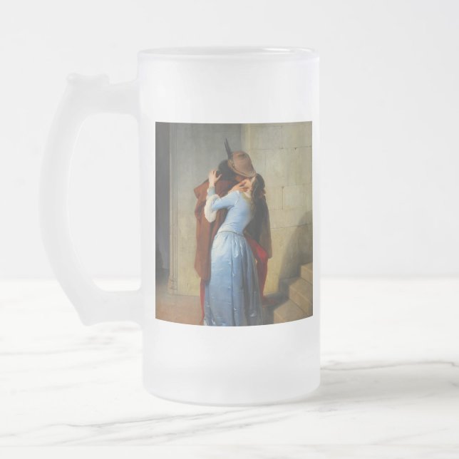 Der Kuss Francesco Hayez Mattglas Bierglas (Links)