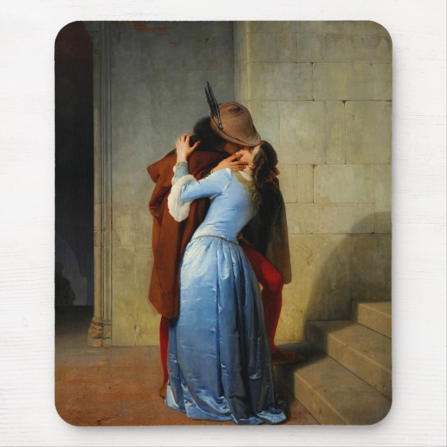 Der Kuss Francesco Hayez Mousepad (Vorne)