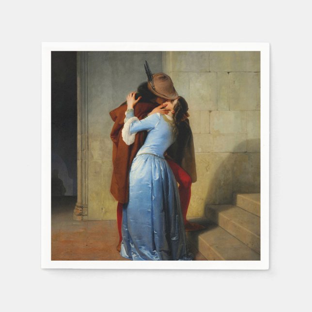 Der Kuss Francesco Hayez Serviette (Vorderseite)