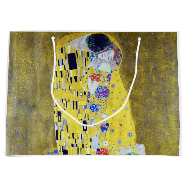 Der Kuss, Gustav Klimt Große Geschenktüte (Vorderseite)