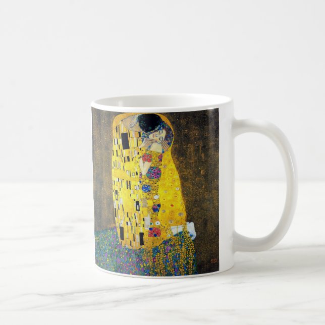 Der Kuss, Gustav Klimt Kaffeetasse (Rechts)