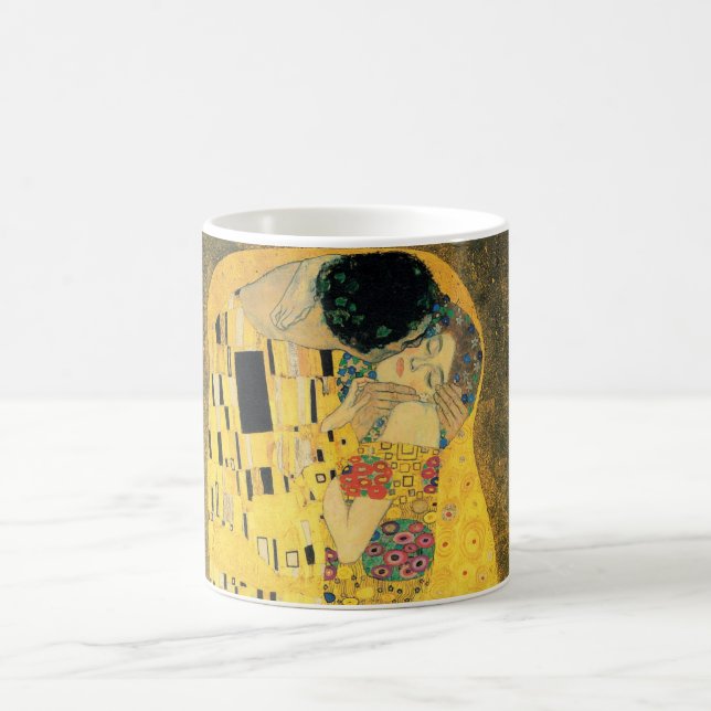 Der Kuss - Gustav Klimt Kaffeetasse (Mittel)