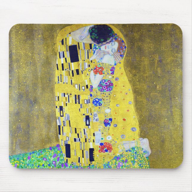 Der Kuss, Gustav Klimt Mousepad (Vorne)