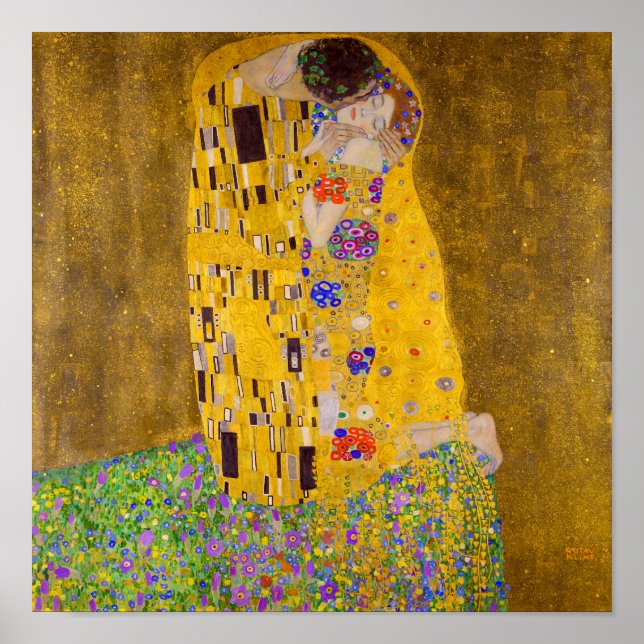 Der Kuss | Gustav Klimt | Poster (Vorne)