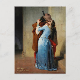 Der Kuss (Hayez) Romantische Valentinmalerei Feiertagspostkarte