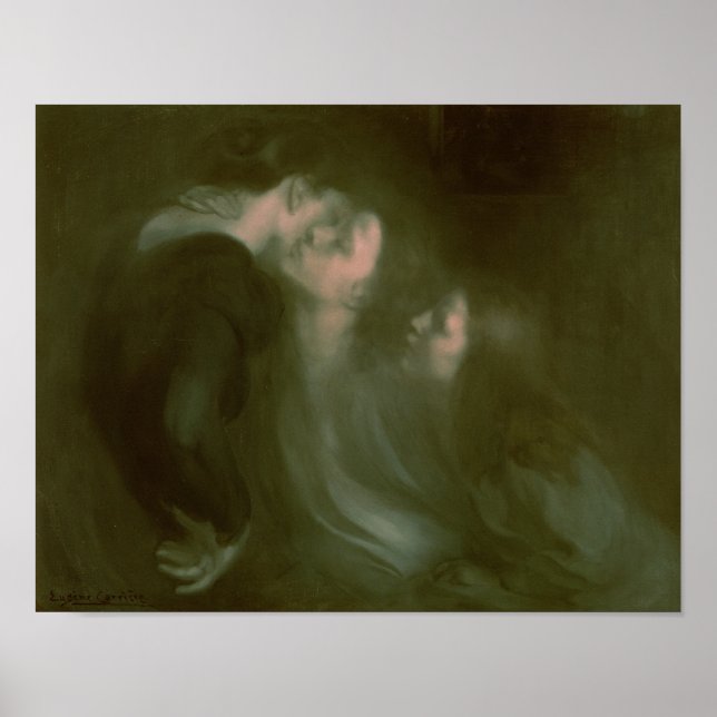 Der Kuss ihrer Mutter, 1890er Poster (Vorne)