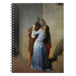 Der Kuss in Blue Satin Francesco Hayez 1859 Notizblock