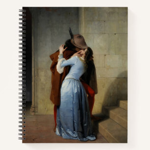 Der Kuss in Blue Satin Francesco Hayez Sketch Notizbuch