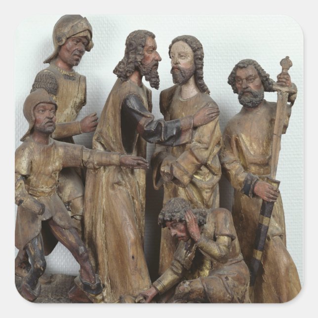 Der Kuss Judas aus Antwerpen Quadratischer Aufkleber (Vorderseite)