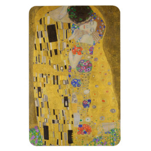 Der Kuss, Jugendstil-Ölgemälde, Gustav Klimt Magnet