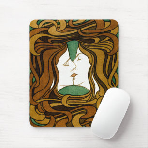 Der Kuss Peter Behrens Jugendstil Vintage Kunst Mousepad