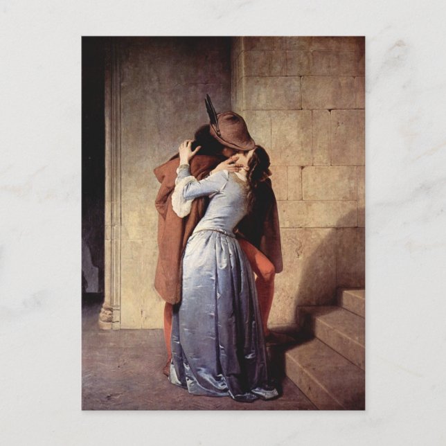 Der Kuss Postkarte (Vorderseite)
