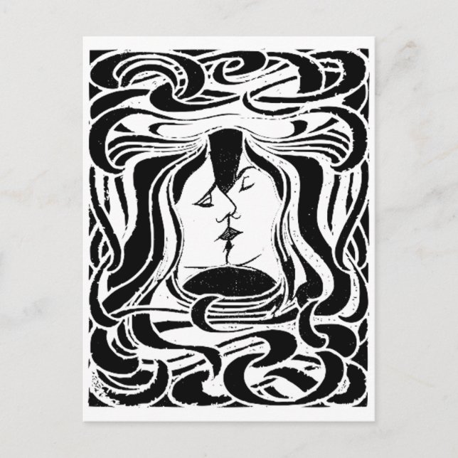 Der Kuss Postkarte (Vorderseite)