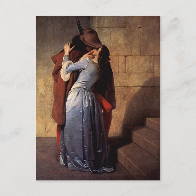 Der Kuss Postkarte (Vorderseite)