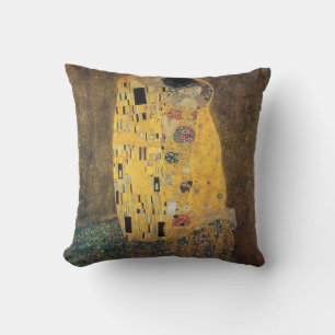 Der Kuss, ,Reproduktion,Gustav Klimt Gemälde,Kunst Kissen