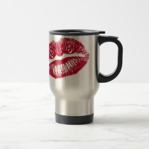 Der Kuss, Rote Lippen Reisebecher