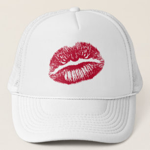 Der Kuss, Rote Lippen Truckerkappe