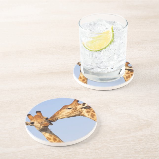 Der Kuss Sandstein Untersetzer (Seite)