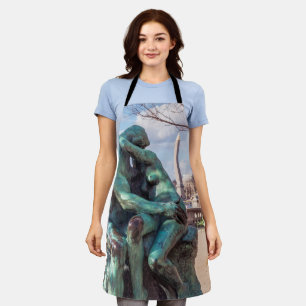 Der Kuss von Auguste Rodin in den Tuilerien, Paris Schürze