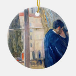 Der Kuss (von Edvard Munch) Keramik Ornament