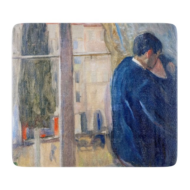 Der Kuss (von Edvard Munch) Schneidebrett (Vorderseite)
