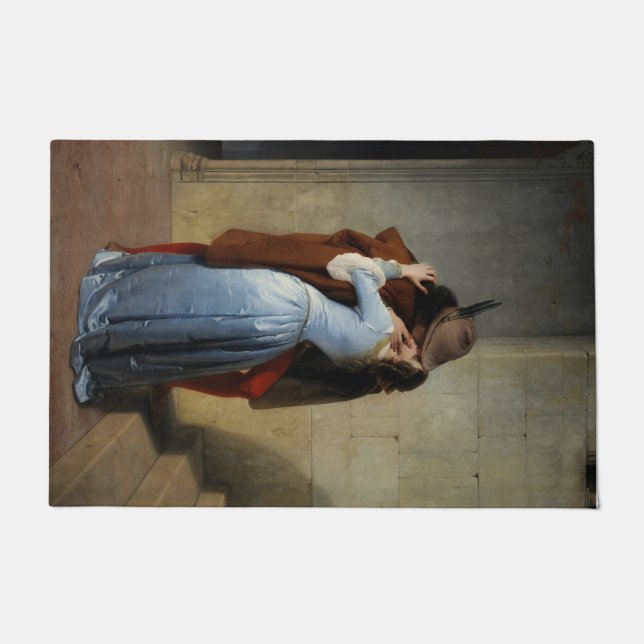 Der Kuss (von Francesco Hayez) Fußmatte (Vorderseite)