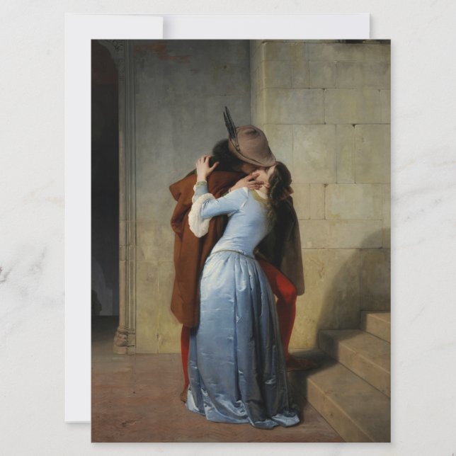 Der Kuss (von Francesco Hayez) Karte (Vorderseite)