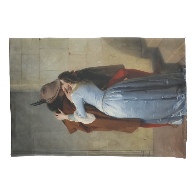 Der Kuss (von Francesco Hayez) Kissenbezug (Vorderseite-Links)
