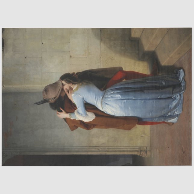 Der Kuss (von Francesco Hayez) Seidenpapier (Vorderseite)