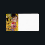 Der Kuss von Gustav Klimt Adressaufkleber<br><div class="desc">Dieses Gemälde mit dem Titel The Kiss wurde von dem berühmten Künstler Gustav Klimt gemacht. Über Gustav Klimt Gustav Klimt war ein österreichischer Symbolik-Maler und einer der prominentesten Mitglieder der Wiener Sezessionsbewegung. Er wurde 1897 Gründungsmitglied und Präsident der Dackel Sezession und der Zeitschrift Ver Sacrum der Gruppe.</div>