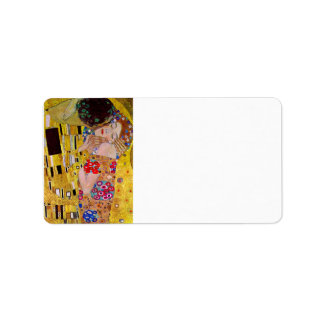 Der Kuss von Gustav Klimt Adressaufkleber