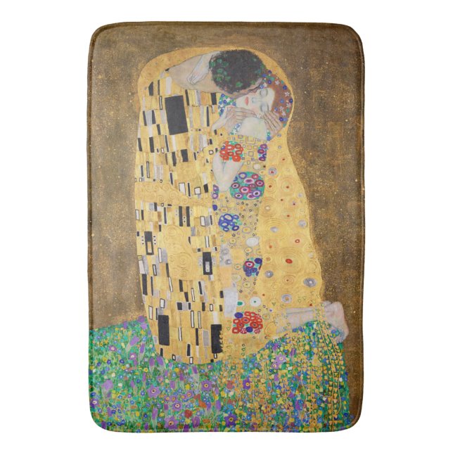 Der Kuss von Gustav Klimt Bath Mat Badematte (Vorderseite Vertikal)