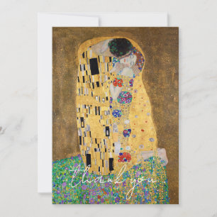 Der Kuss von Gustav Klimt Dankeskarte