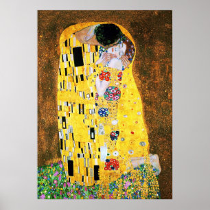 Der Kuss von Gustav Klimt Druck Poster