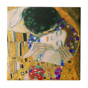 Der Kuss von Gustav Klimt Fliese