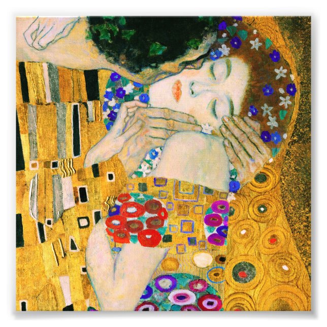 Der Kuss von Gustav Klimt Fotodruck (Vorne)