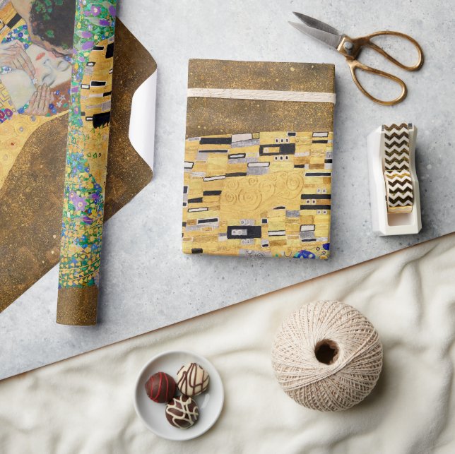 Der Kuss von Gustav Klimt Geschenkpapier (Kunsthandwerk)