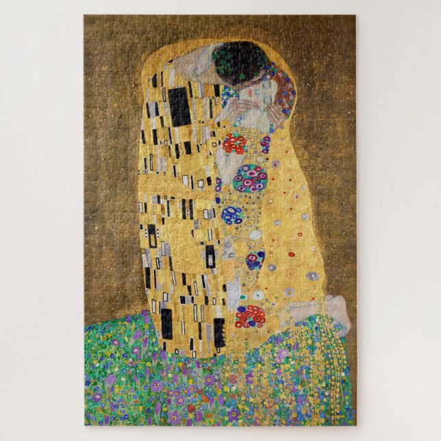 Der Kuss von Gustav Klimt Jigsaw Puzzle (Vertikal)